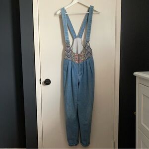 Vintage 90s Women's Blue Denim Overalls